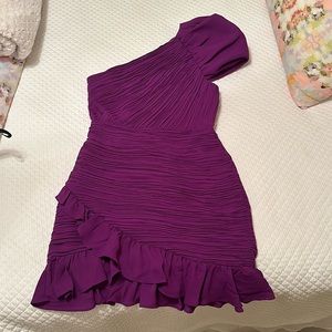Purple Ruffle Express Dress